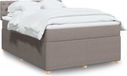 Prolenta Maison Exclusive - Boxspringbed met matras, taupekleurig, 140x200 cm, gestoffeerd