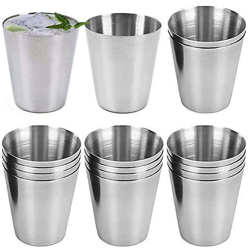 Saijer Roestvrijstalen shotglazen, 16 stuks, 30 ml