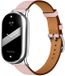 Strap-it Echt leren bandje met gespsluiting - geschikt voor Xiaomi Smart Band 8 / Smart Band 9 / Smart Band 10 (roze)