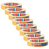 tesa Precision Afplaktape Standard 4344 - Set van 5 - 50 m x 30 mm - Oranje
