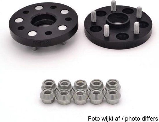 H&R DRM-Systeem Spoorverbrederset 40mm per as - Steekmaat 4x100 - Naaf 54,1mm - Boutmaat M12x1,5 - passend voor Fiat/Kia/Mazda/Toyota - Zwart