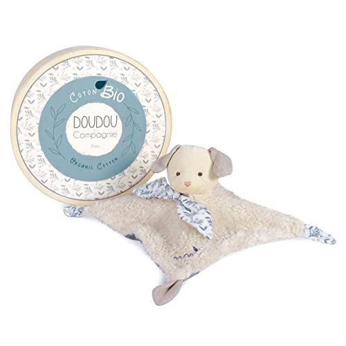Doudou et Compagnie Botanic Bio Knuffeldier Hond Blauw 25 cm