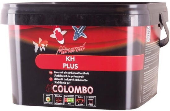 Colombo Kh+ 2500 Ml Herstelt de carbonaathardheid. Stabiliseert de pH-waarde