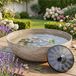 matches21 HOME & HOBBY Jeu d'eau Fontaine solaire Set incl. batterie - 45 cm bol bombé en sable