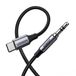 Ugreen 30633 audio kabel 1 m USB Type-C naar 3.5mm Zwart, Zilver