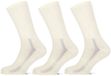 Basset Merinowollen Sokken - Comfort - 3 paar - Off White - Dames en Heren - Merino Wol - Maat 39/42