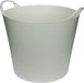 Merkloos Flexibele opbergmand - Wit - Kunststof - 20 liter - 35 x 30 cm