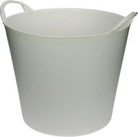 Merkloos Flexibele opbergmand - Wit - Kunststof - 20 liter - 35 x 30 cm