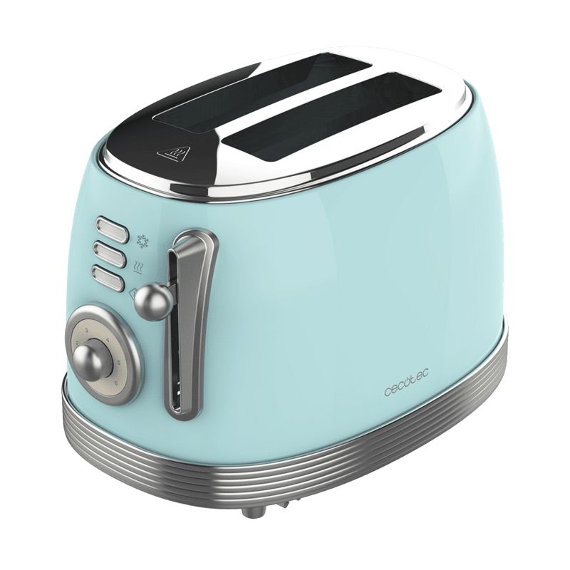 Cecotec Vintage 800 - 2-Slice Toaster - 850W - Blue