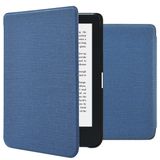 imoshion Canvas Sleepcover Bookcase voor de Kobo Clara 2E / Tolino Shine 4 - Donkerblauw