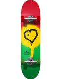 Blueprint Spray Heart V2 Skateboard Compleet (8 inch - Rasta 2)
