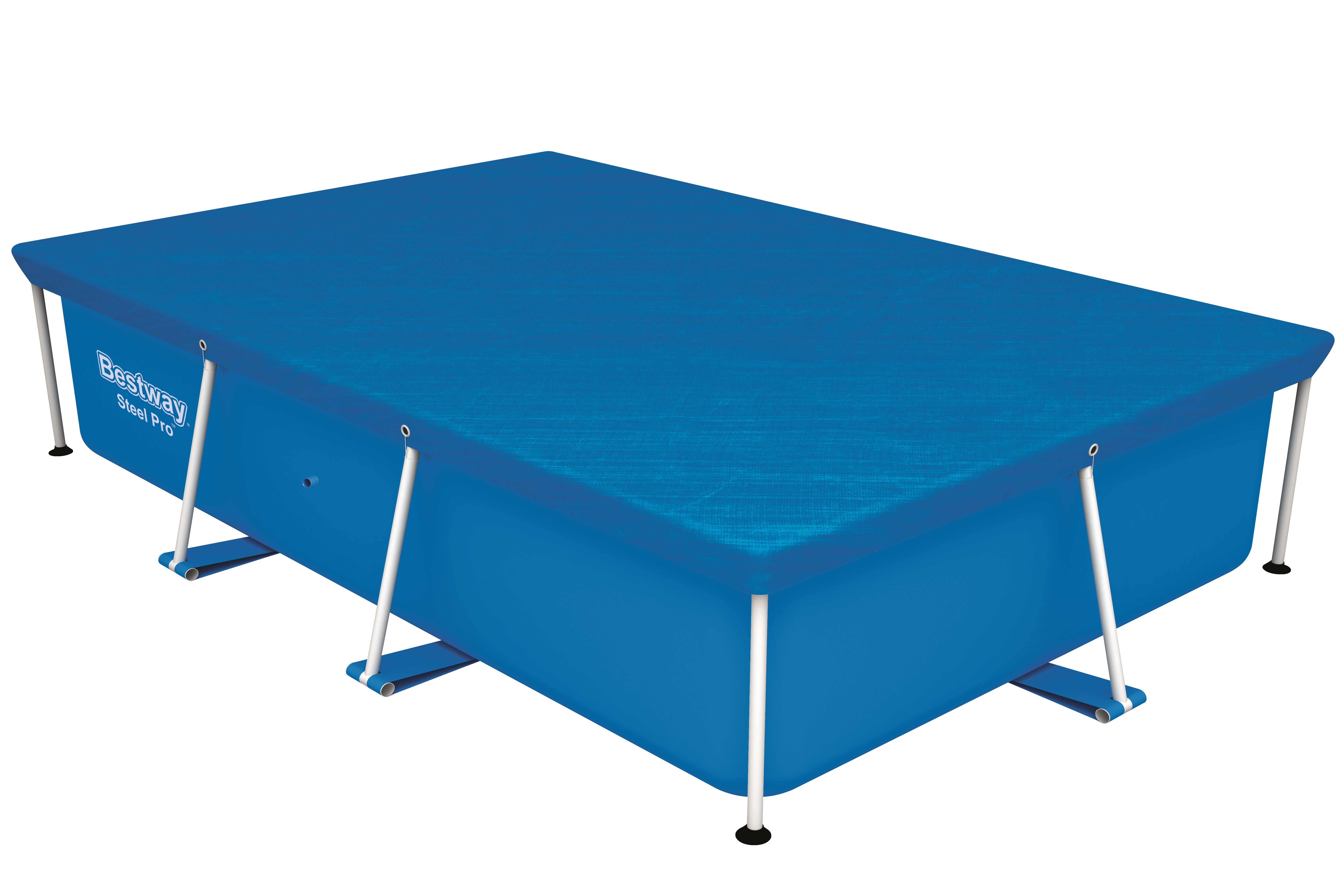 Bestway Flowclear Steel Pro Rectangular Pool Cover - Blue - 259 x 170 cm