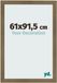 Your Decoration Cadre photo 61x91,5 cm MDF Bronze Décor Bologna