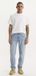 Levi's Heren Jeans 502 Taper Maat 36/L32 Regular Fit Effen Polyester Lichtblauw