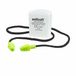 Wolfcraft Bouchons d'oreilles avec cordon - 33dB - Noir/Vert
