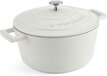 MasterClass Braadpan - 24cm - 4L - Crème - Inductie Geschikt