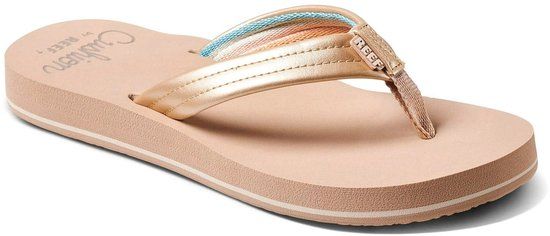 Reef Cushion Breeze Golden Hour Women's Flip-Flops - Off-White/Sand - Size 38.5