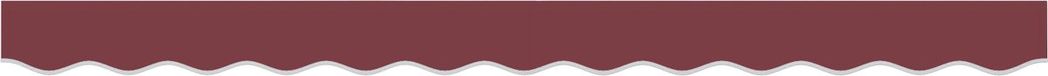 vidaXL - Vervangende volant voor 2,5 m bordeaux rood polyester