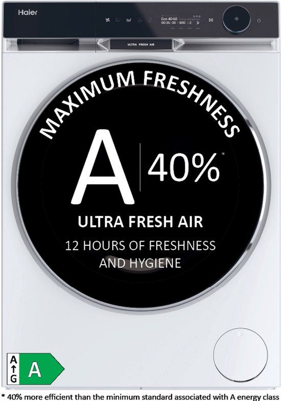Haier HW110-BD14397U1 - Wasmachine - 11 kg - 1400 RPM - Wit