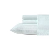 Tommy Bahama Kingsize lakenset, katoenen percal beddengoedset, superzacht, Oeko-Tex gecertificeerd (Cool Beach gestreept turquoise, kingsize)