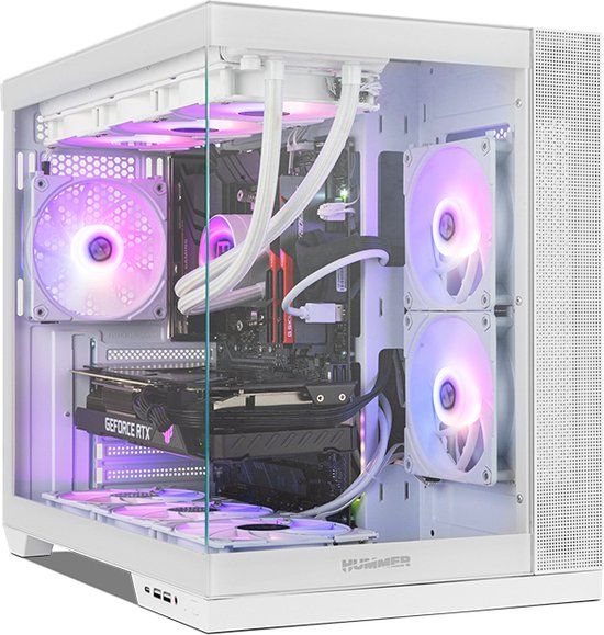 NOX Hummer Astra Neo White Midi Tower Wit