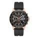 Ben Sherman Winchester Zwarte Wijzerplaat Zwarte Siliconen Band Quartz Chronograaf Horloge voor Mannen