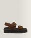 Dr. Martens Sandales Plateformes Zebzag en Nubuck Marron, Taille: 41