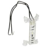 Legrand 665090 lamphouder blok voor commando's en melders, helder