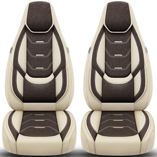 Bremer Sitzbezüge GmbH Premium Camper stoelhoezen voor Frankia Neo H11 in Beige/Bruin (2 losse stoelen)