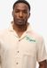Superdry Vintage bowlingshirt met korte mouwen Heren Oatmeal L