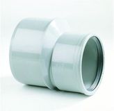 DYKA Verloopstuk 1x spie 1x manchet PVC grijs keurmerk BRL52100/BRL52200 125 x 110mm
