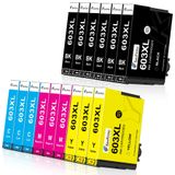 Epson 603XL Cartouches de couleur, 15 pièces, pour imprimantes Epson
