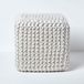 Ibenzoa® Pouf confortable avec housse tissée grossièrement – Idéal pour toute pièce