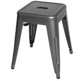 Bolero Lage Bistro Krukken Staalgrijs 4 Stuks