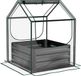 Outsunny Multifunctioneel Tuinbed - Metaal - 70x70x90cm - Donkergrijs