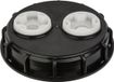 Bradas bouchon IBC 155 mm avec ouverture de remplissage et aération – Bouchon à visser pour conteneur IBC – Plastique