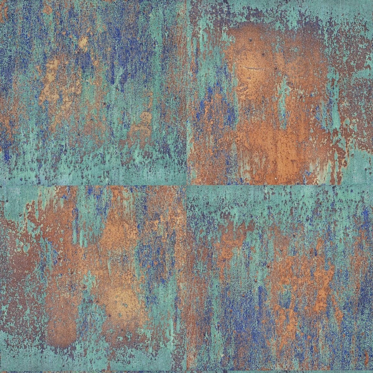 A.S. Création behang vintage bloemen blauw, bruin en roest bruin - AS-361181 - 53 cm x 10,05 m