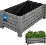 KOTARBAU® Houten Plantenbak, Kiefernhout, 60 x 33 x 25 cm, Antraciet