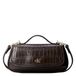 Calvin Klein crossbody tas CK Croc donkerbruin