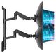 Support mural double moniteur pour moniteurs de 17 à 49 pouces jusqu'à 20 kg par bras
