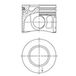 Kolbenschmidt 41072600 zuiger & ringen | Compatibel met: CITROËN JUMPER II Bus, JUMPER II Kasten, JUMPER II Pritsche/Fahrgestell, FORD TRANSIT Bus, TRANSIT Kasten