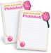 Seymour Butz Grappige Memo Notepads - Grappige Pickleball Gifts - 2 Pack van 50 vel Roze Rechthoekige Notitieblokken