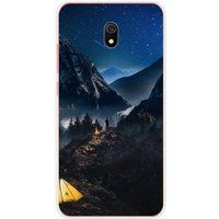 Xiaomi Redmi 8A Seul en montagne bedrukt siliconen hoesje