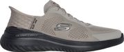 Skechers Bounder 2.0 EMERGED Hommes Noir/Taupe Synthétique Baskets Basses - Taille 41