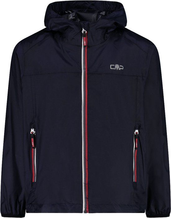 CMP Regenjas Outdoorjas Mannen - Maat 176 - Donkerblauw/Rood/Wit