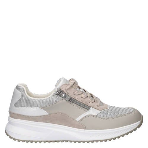 Waldlaufer Mara leren sneakers lichtgrijs