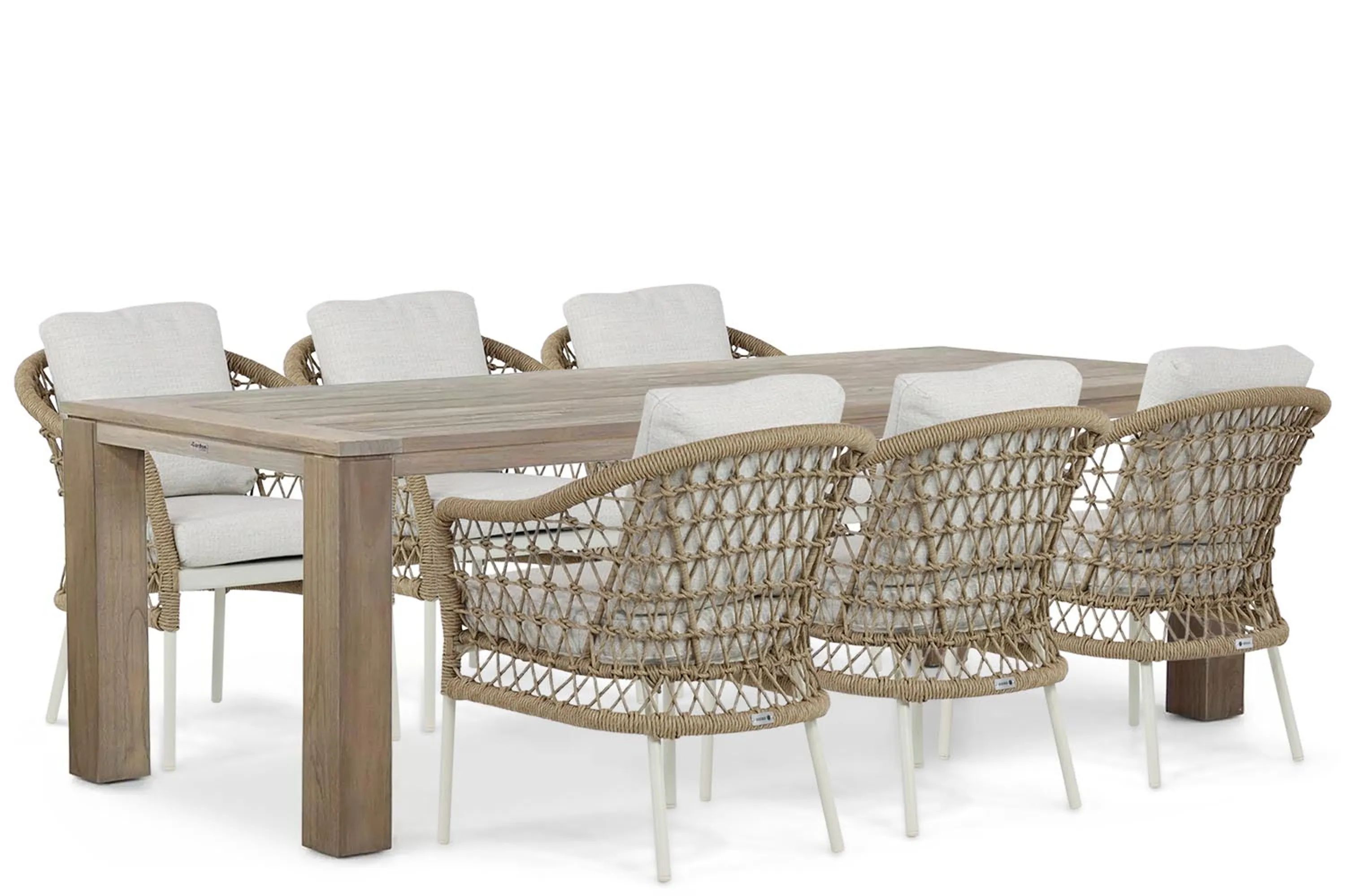 Garden Collections Coco Bali/Brighton 240 cm dining tuinset 7-delig