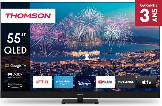 Thomson 55QG6C14 tv 139,7 cm (55") 4K Ultra HD Smart TV Wifi Zwart