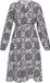 Usha Jurk navy met lange mouw en ronde hals
