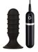 Nanma Vibrerende Thriller Ass anale Plug met siliconen zuignap, 10 cm, zwart
